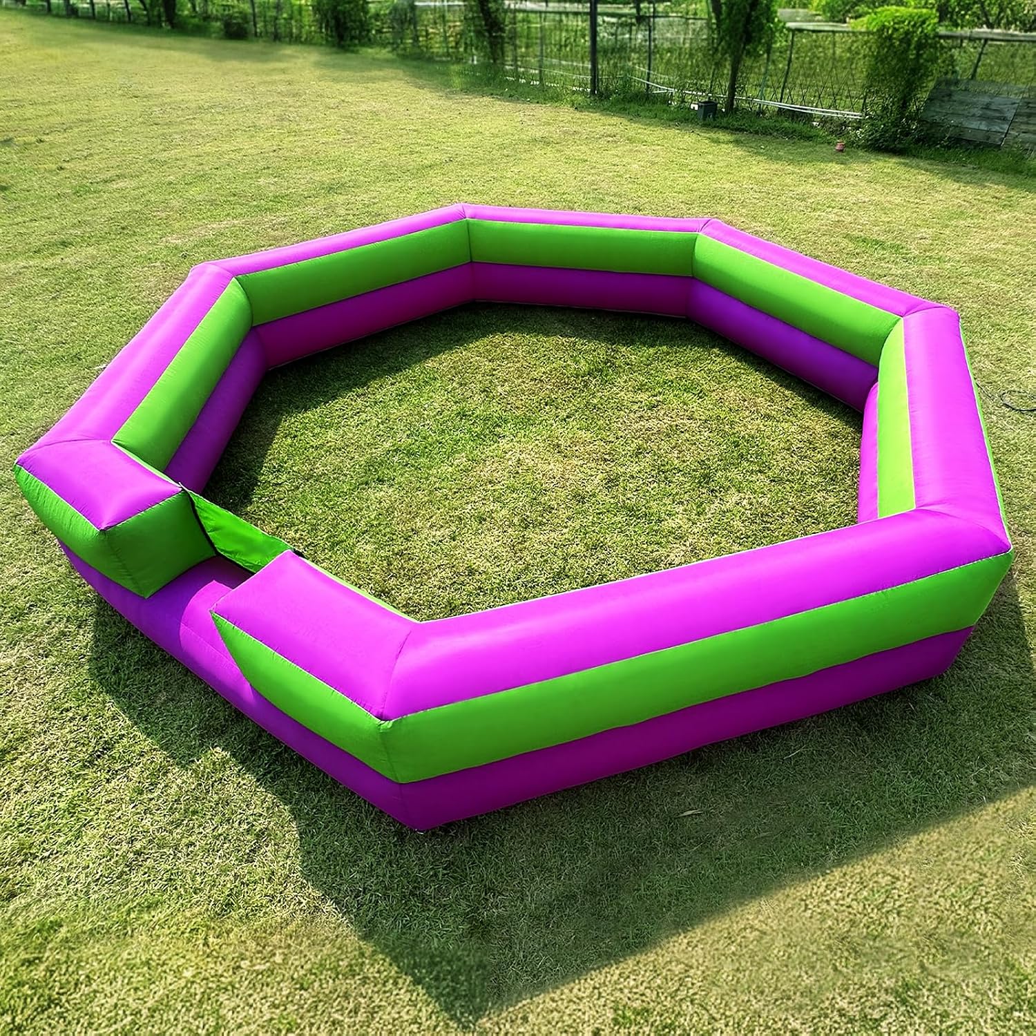 Inflatable Gaga Ball Pit 15FT with Built-in Fan, Blow Up Gaga Ball Pit, Portable