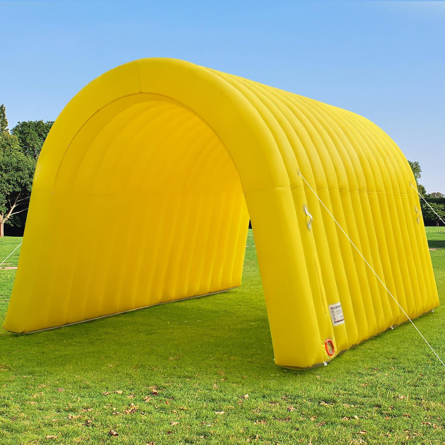 Inflatable Sports Tunnel Entrance 16x10x10FT Yellow, Built-in Blower – Event Inf