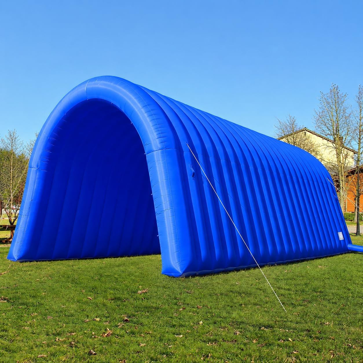 24x10x10FT Inflatable Sports Tunnel Entrance Blue with Blower, Event Giant Infla