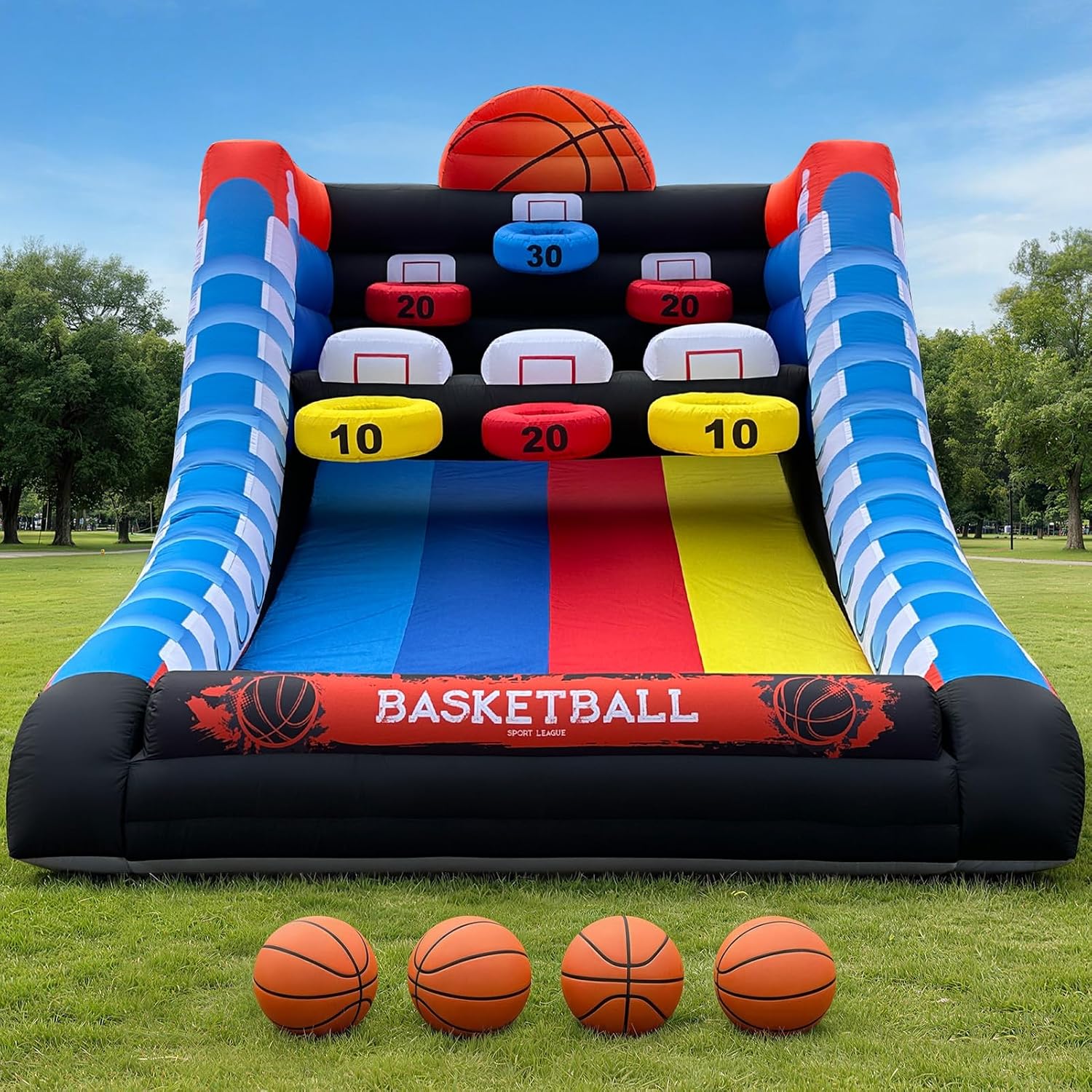 Inflatable Basketball Hoop 10' L x 13' W x 10' H, Oxford Inflatable Basketball G